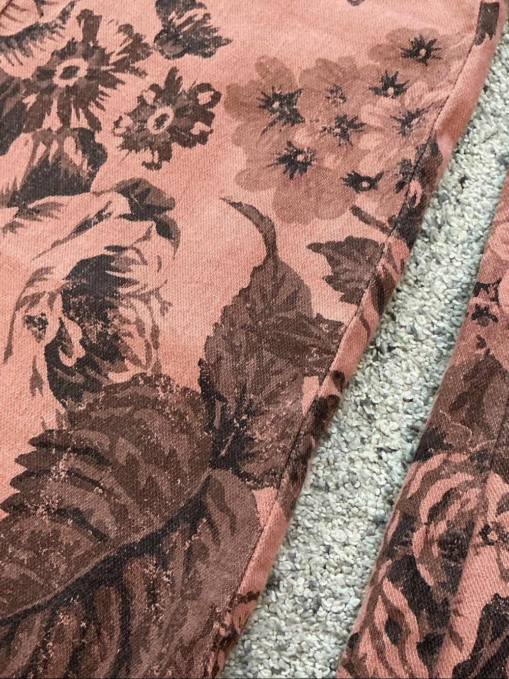 Pilcro Adi Floral Wide-Leg Pants ~ Vintage Rose - Picture 8 of 10